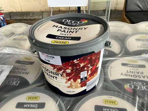 Decocraft Farba ścienna na zewnątrz à 5 litrów (100x)