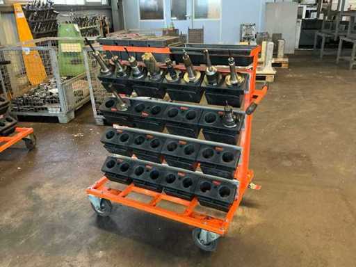 Porte-outils SK50 avec chariot de transport