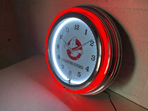 Ghostbuster Neon klok