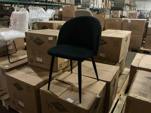 Stella Velvet Black Dining Chair (4x)