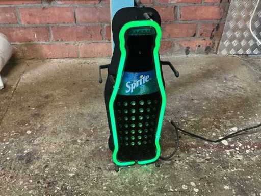 Pubblicità illuminata al neon sprite