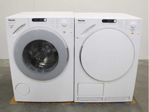 Miele W 1712 SoftCare System Waschmaschine & Miele T 7744 C SoftCare System Wäschetrockner