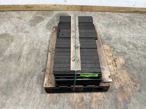 Douglas Zweeds rabat zwart 52,9x19,5x1,1-2,7 cm (57x)