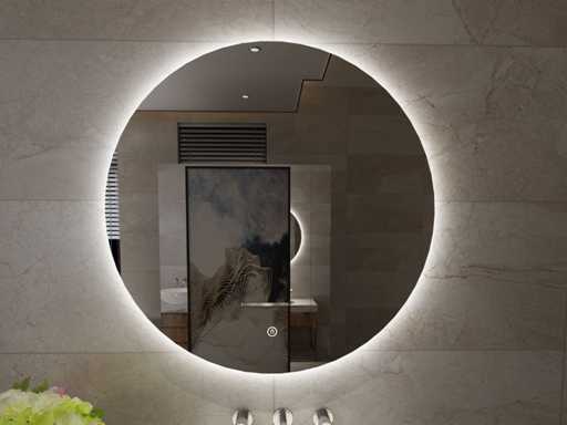 WB - Giro - 38.4401 - Oglind? rotund? 80 cm + iluminare LED