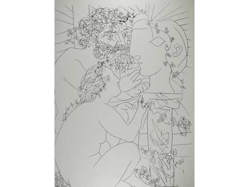 Pablo Picasso - Sculptor with his Model (1933)