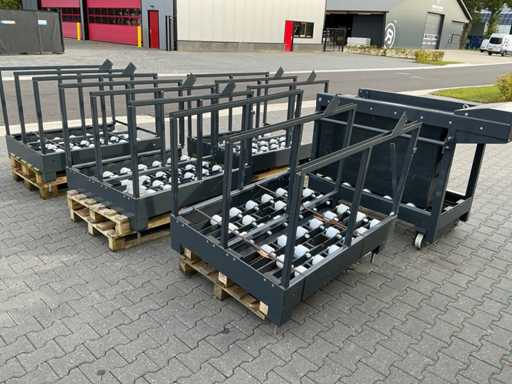 Accu transportkar en 4 accubokken