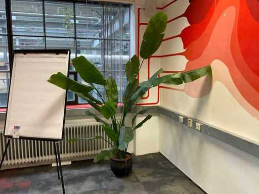 Artificial banana plant with pot