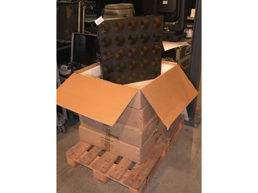 Luxibel - Set 4x Luxibel B25 - 25 x 10W RGB Amber Matrix LED