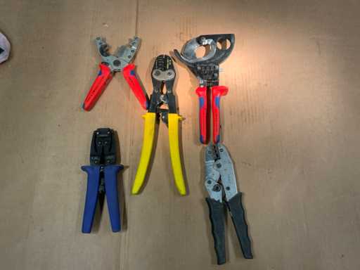Knipex, Klauke, Haupa Pliers for electrical installation (5x)