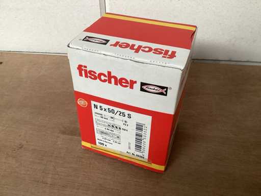 Fischer 50352 impact plug 5 x 50 box 100 pieces (11x)