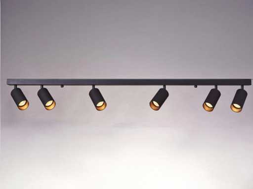  GU10 Surface-mounted spot Fixture 6 head rotatable (2x)