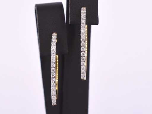 Orecchini d'oro con diamanti