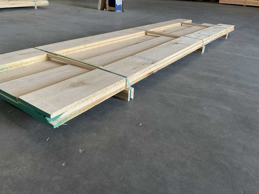 American oak planks pre-planed approx. 0.17 m³