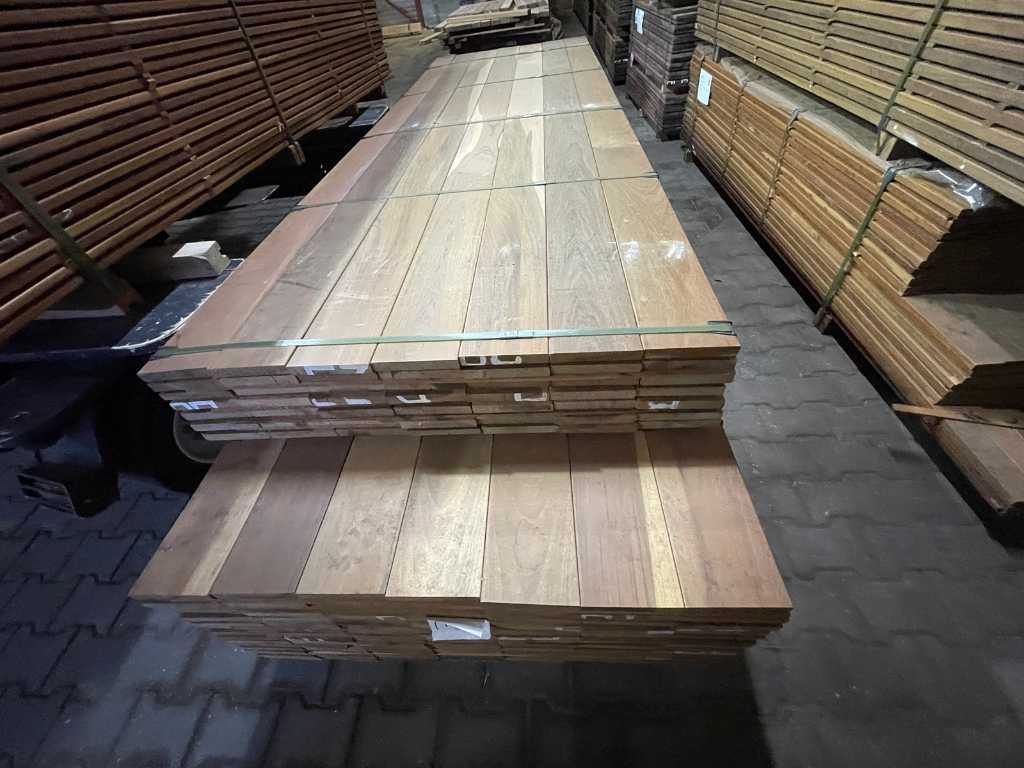 Ipé hardhouten planken geschaafd 21x145mm, lengte 335cm (112x)
