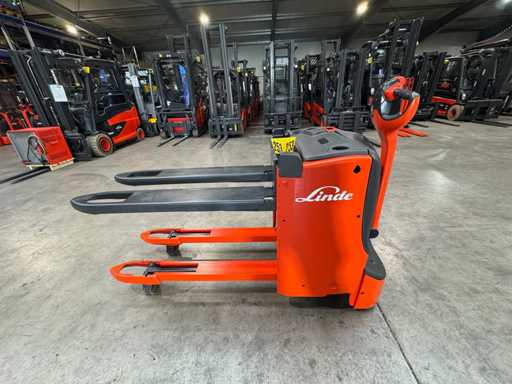 2018 Linde T16L Transpaleta Apilador de hormigas Carrera inicial 1,480 horas
