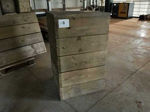 Houten statafel (5x)