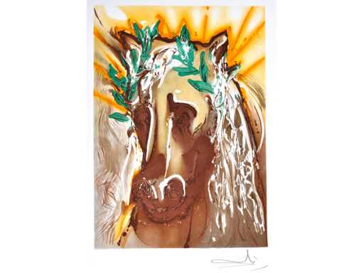 Salvador Dali - Le cheval du printemps - lithograph