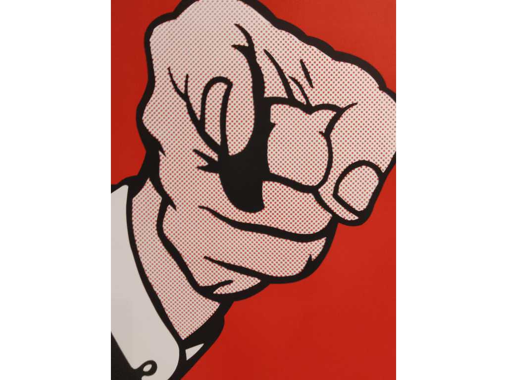 Roy Lichtenstein Finger Poniter 