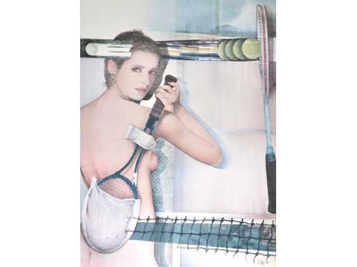 Pol Mara - La Joueuse de tennis - litho