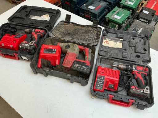 Milwaukee Battery Tools (3x)