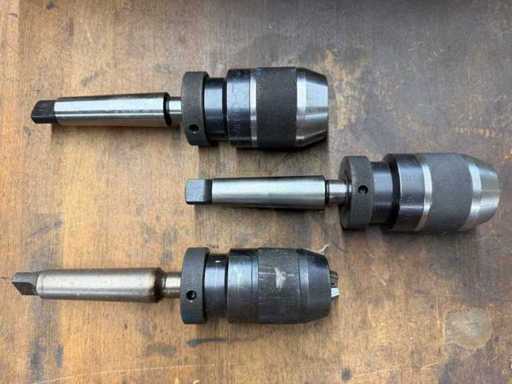 RÖHM - Spiro 3 - Posten (3x) Schnellspannbohrfutter 3-16 mm mit Morsekegelaufnahme