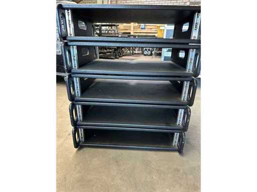Accessori per rack 2U neri 19" (5x)