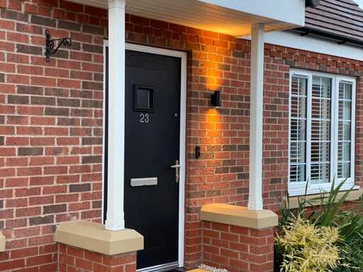 Lampe murale Modern GU10 à raccord duo étanche (8x)