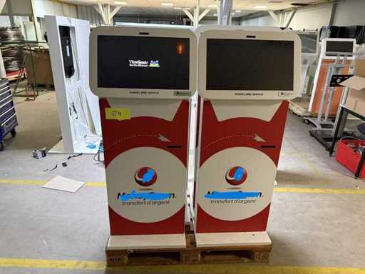 ViewSonic - VSD243-BKA-EV0 - Kiosken met nieuwe touchscreens en ticketprinters (4x)