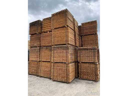 1.000 houten roosters / palletrekdek