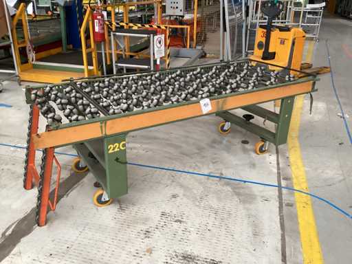 Bidirectional roller conveyors