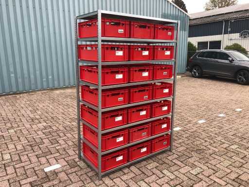 Fachbodenregal inkl. Boxen/Kästen 600x400x220mm