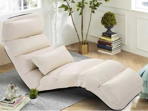 Floor Chair Adjustable 5 Times Suede Cushion Chair