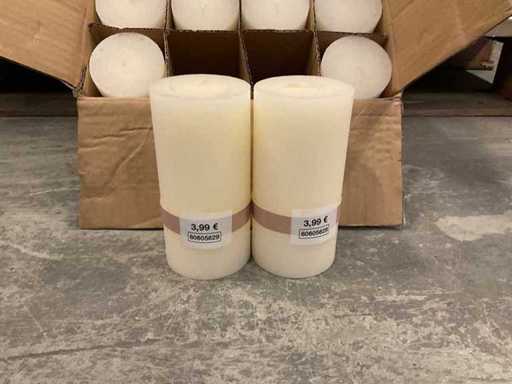 Partij Essentials Kaarsen Wit 7x14 cm (288x)