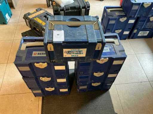 Partij diverse staal persfittingen