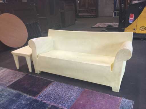 Bubble-club 2-zitbank met bijzettafel