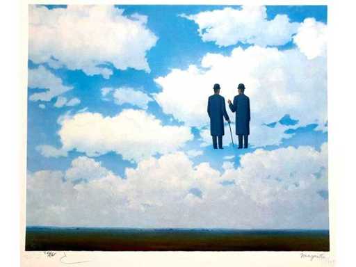 René Magritte - La reconnaissance infinie - litho