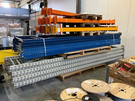 Batch of pallet racking parts