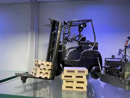 Model de camion și stivuitor din oțel inoxidabil