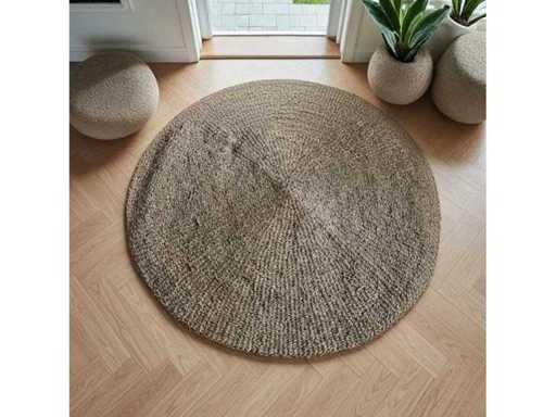 4shine - Zeegras vloerkleed -D150 cm. - rond vloerkleed – 4shine - Carpet (5x)