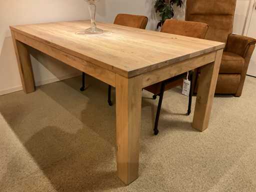 Verlengbare eiken Eetkamertafel