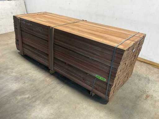 Planche en bois dur Azobé 300x15x2 cm (35x)
