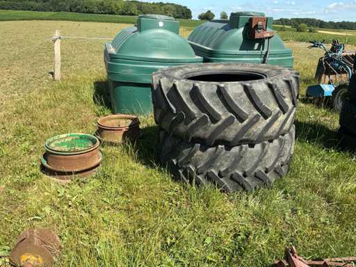 Continental Tractor Tire + Tractor Rims Tire, wheel and rim