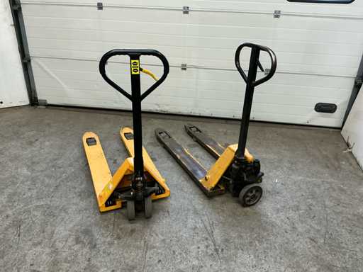 Ręczny hydrauliczny wózek paletowy (2x)