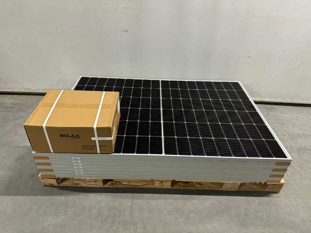 JA Solar - lot de 8 panneaux solaires (405 wc) et 1 onduleur Solax X1-3.0-T-D(L) (1 phase)