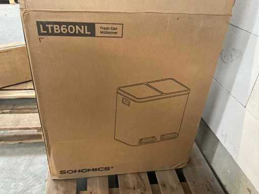 SONGMICS Mulleimer LTB60NL Double trash can