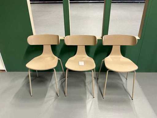 Forme WOOOD Sable de chaise à manger (3x)