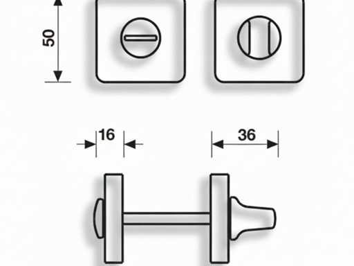 Verrou de porte Valli and Valli Fusital K3029 R6 Chrome - Satin
