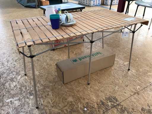 Table double en bois Lallemand (2x)