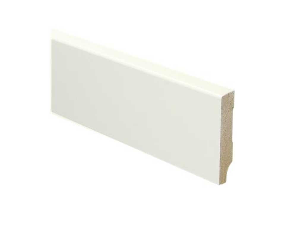 10x MDF painting skirting boards 2400 x 70 mm