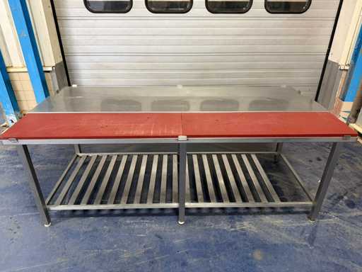 Stainless steel - - 2.5m - cutting table